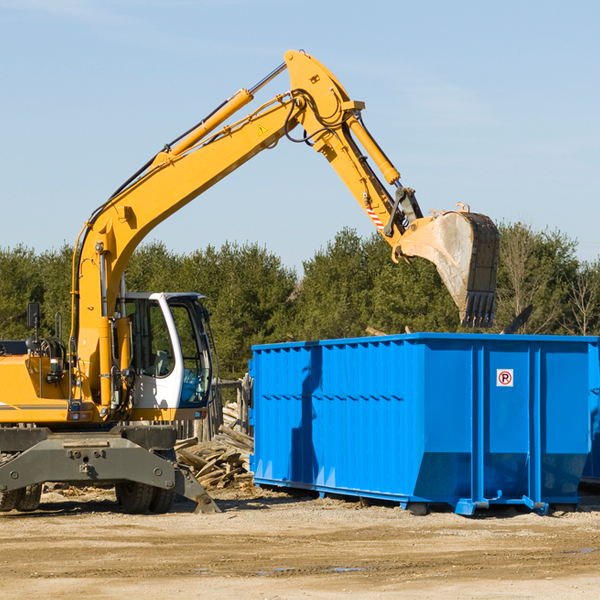 what size residential dumpster rentals are available in Oak Leaf TX